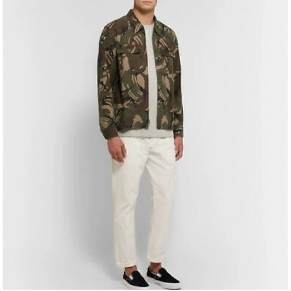 J.Crew Wallace & Barnes Camouflage Full Zip Ripstop Jacket Size Men's Size Med